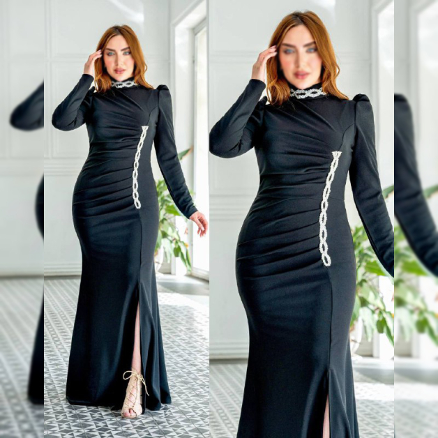 لباس مجلسی زنانه شونیکس کد 25 مشکی